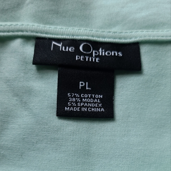 Nue Options Mint Green Mesh Detailing Tank Top Shirt Blouse - Picture 6 of 7